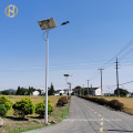 Hot Dip Galvanized Hexagonal Galvanized Solar Street Light Lamp Pole